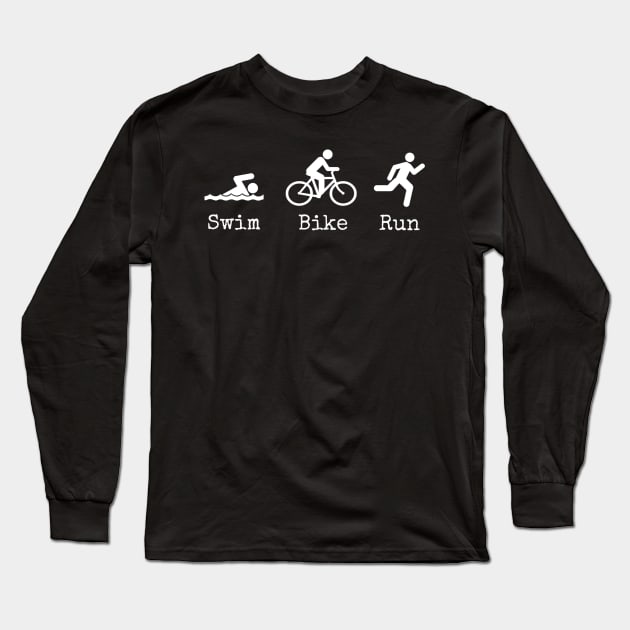 Triathlon Long Sleeve T-Shirt by wanungara